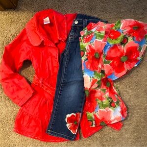 Gymboree girls 6 piece spring set SZ 3